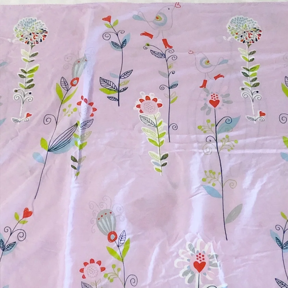 Whimsical Birdcage Flowers Birds w Rain Boots Duvet Cover & 2 Shams Reversible